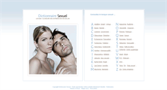 Desktop Screenshot of dictionnaire-sexuel.com